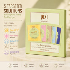 Pixi single-use sachets open displaying individual under-eye patches