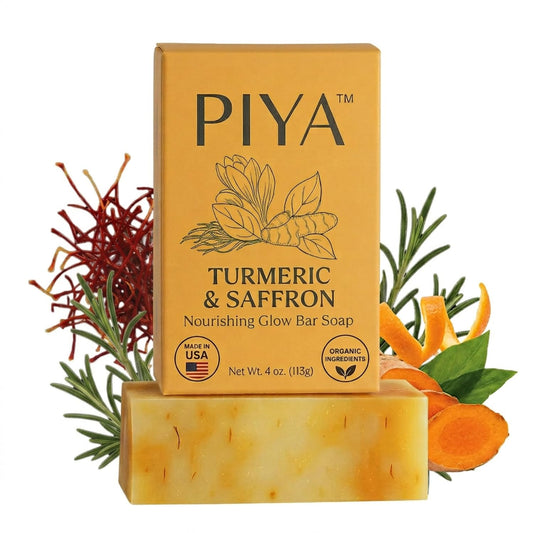 Piya front packaging showing glow bar and benefits