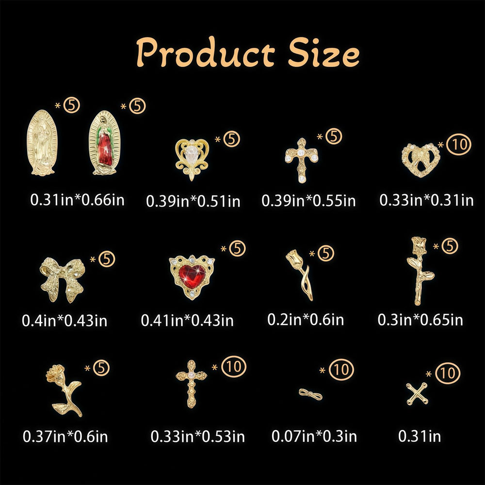 Pizadix close-up of Virgin Mary charm highlighting intricate detail and elegance