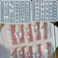 Pizadix front view of two silicone bow molds showing variety and convenience