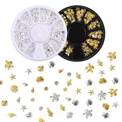 Pizadix gold and silver charm discs close-up for design variety