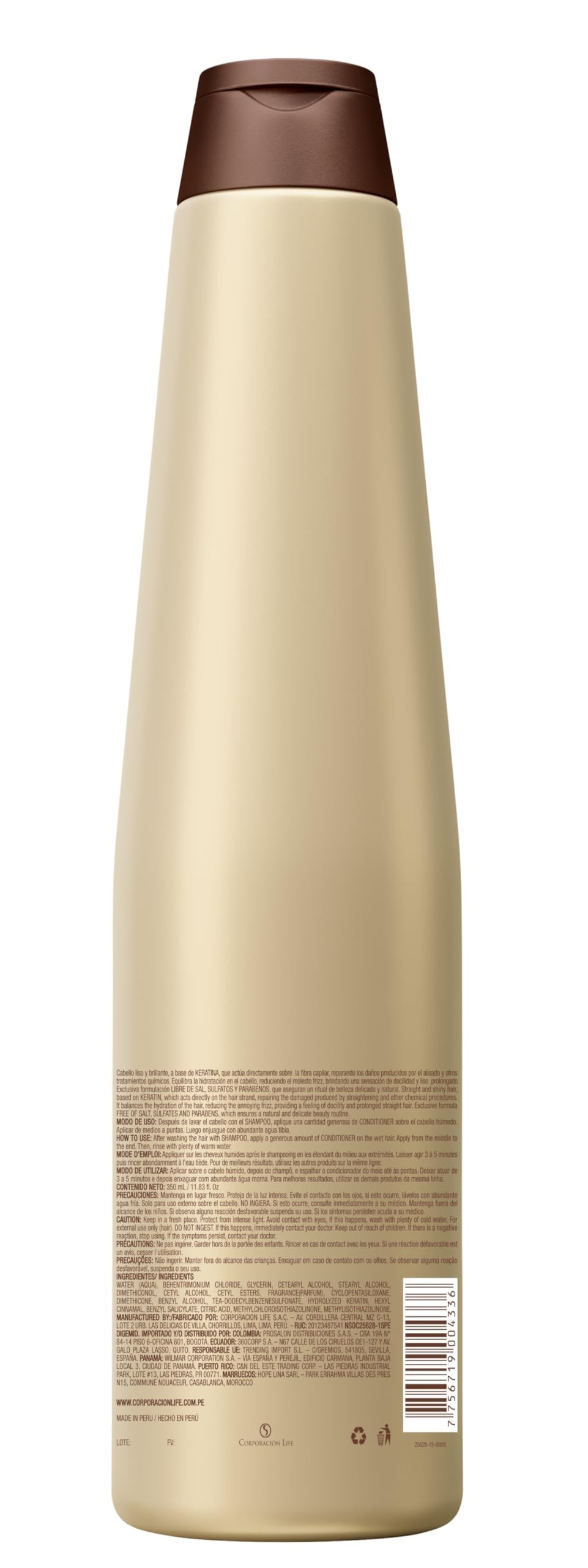 PLACENTA LIFE close-up of creamy keratin texture highlighting reparative formula benefits