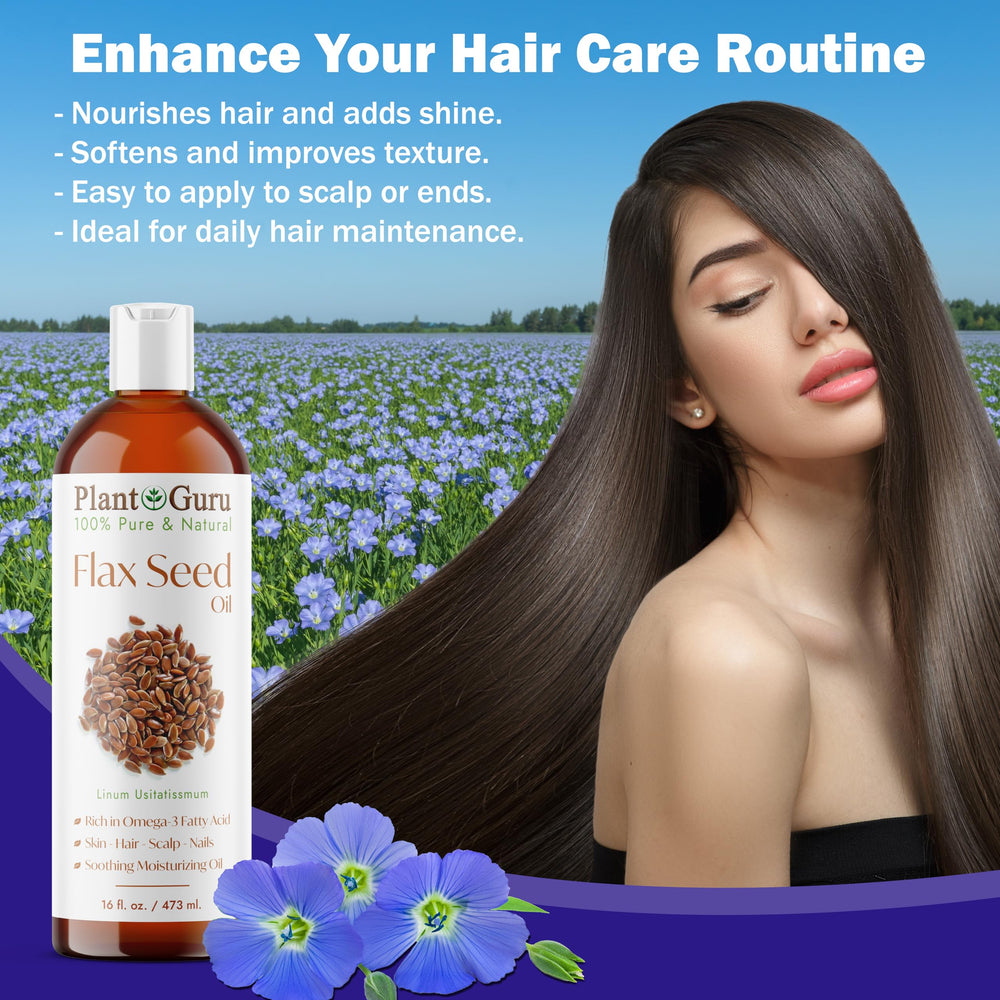 Plant Guru oil used on hair for visible conditioning and shine