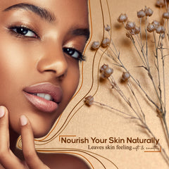 Plant Guru oil applied to skin demonstrating quick nourishment