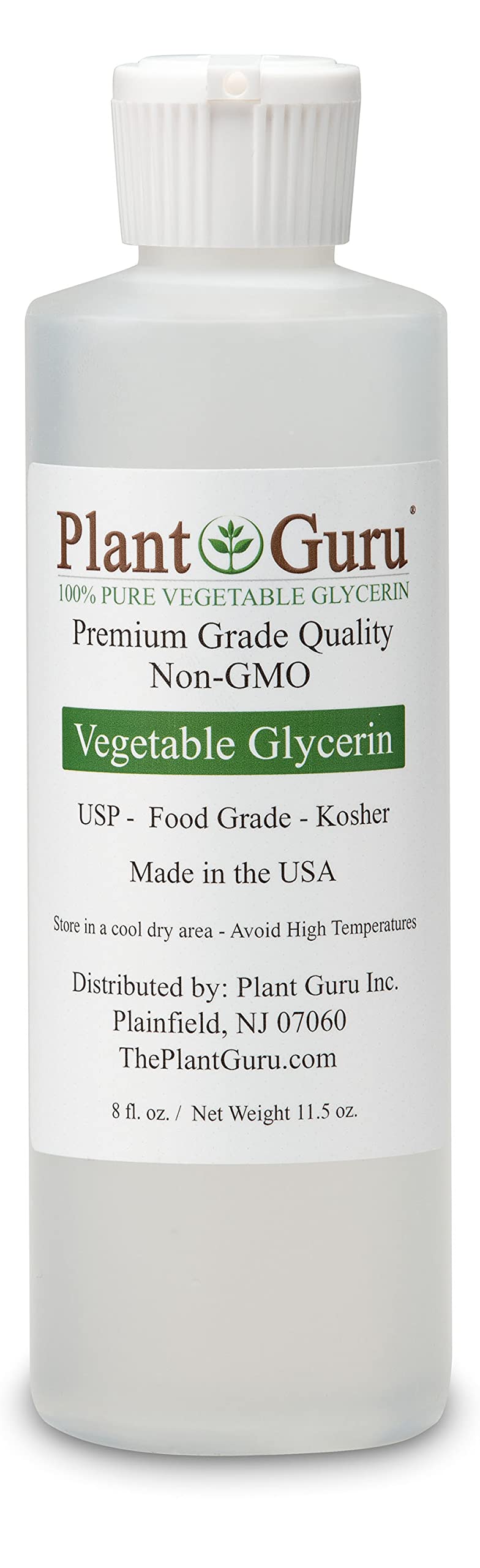 Plant Guru front label showing product name and certifications, trustworthy quality