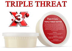 Plant Guru unrefined shea butter close-up showing creamy texture and deep hydration