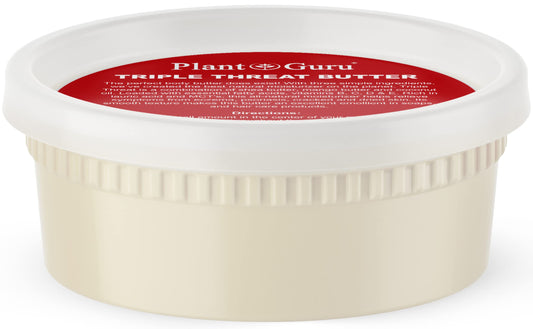 Plant Guru front jar view showing natural moisturizer and clean packaging benefit
