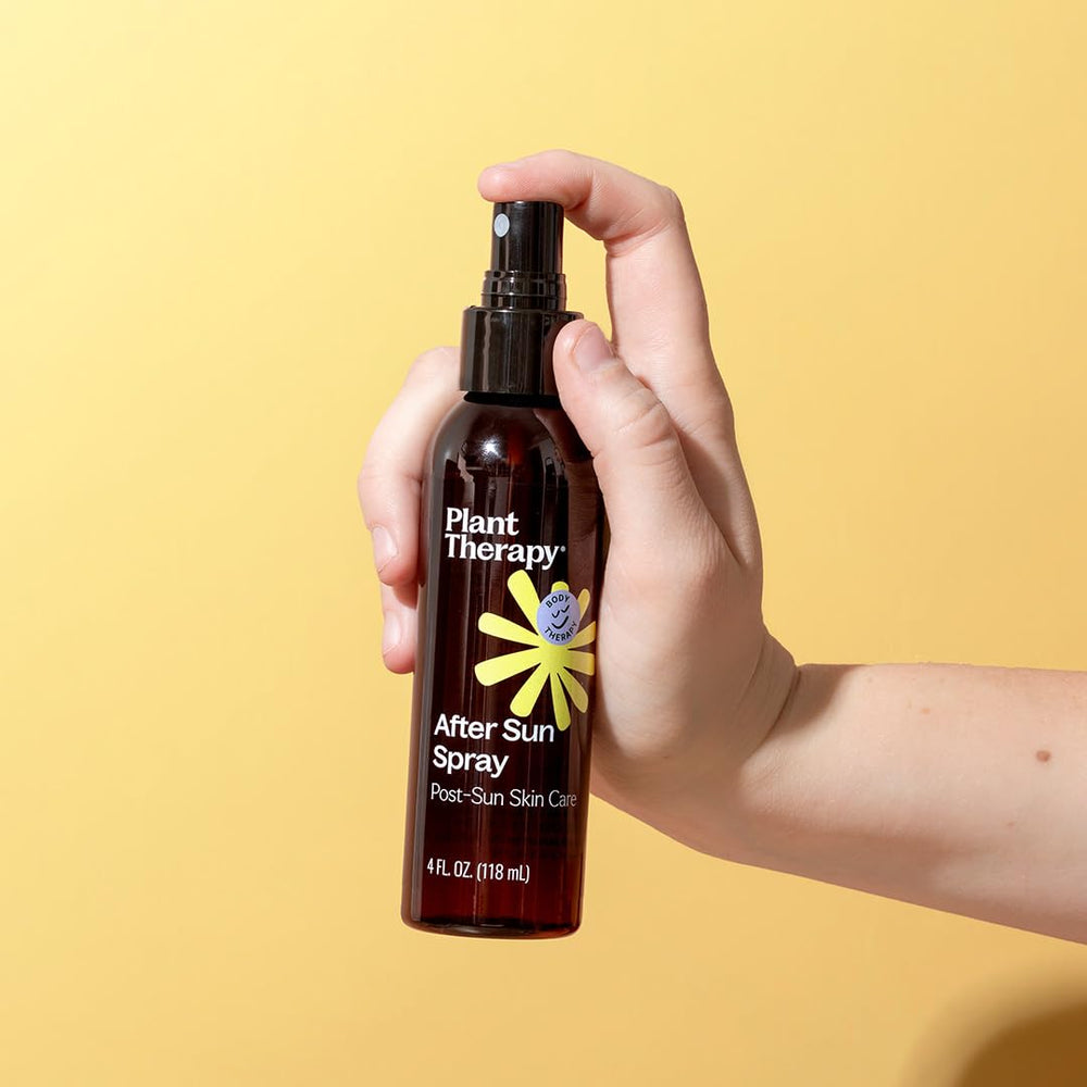 Plant Therapy 4 oz bottle next to common items showing compact size