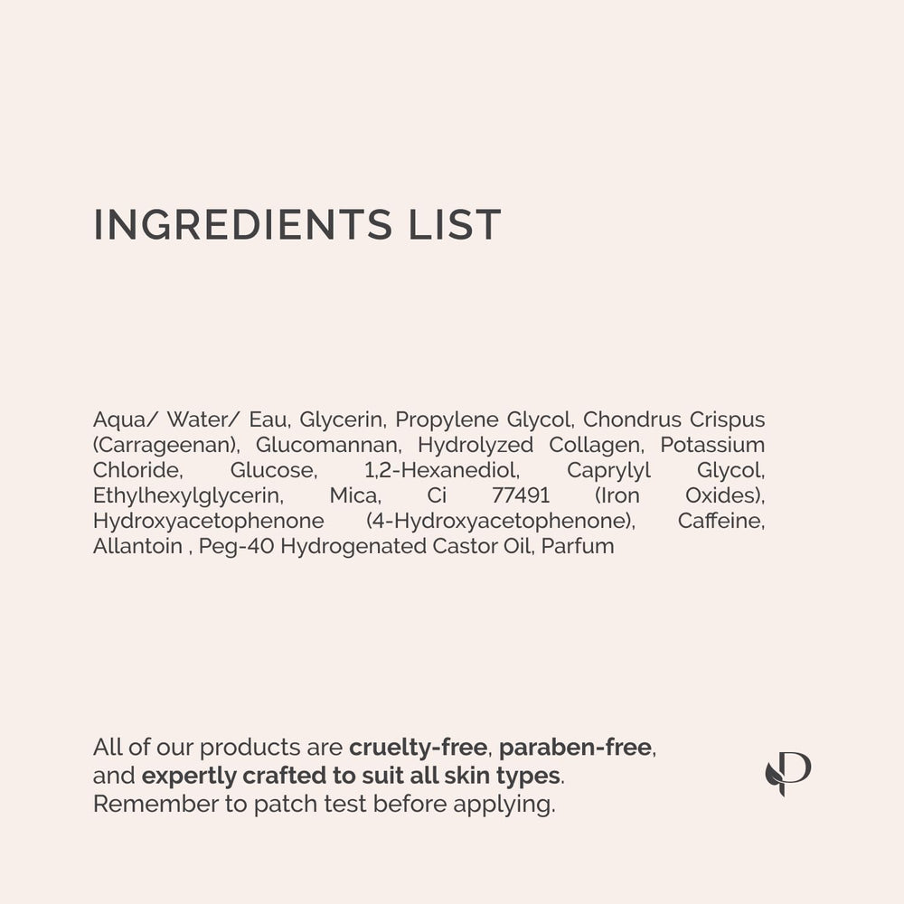 PLANTIFIQUE on vanity next to skincare products suggesting pre-event routine