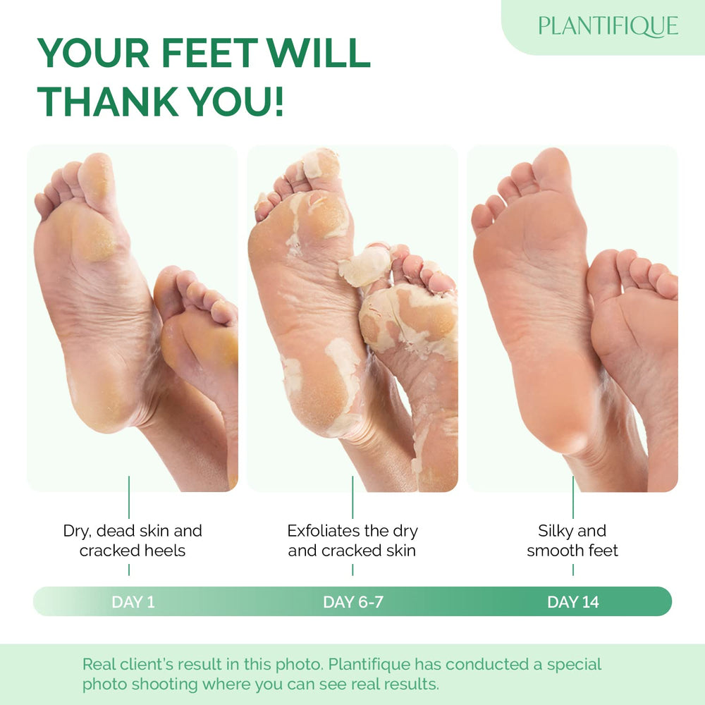 PLANTIFIQUE open booties with product liquid visible and easy application