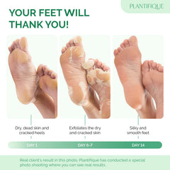 PLANTIFIQUE open booties with product liquid visible and easy application