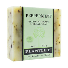 Plantlife front packaging showing peppermint bar and size benefit