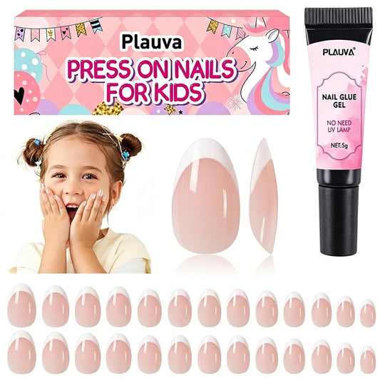 Plauva front packaging showing French tip set and quick benefit