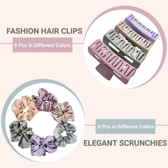 PLERAVOX satin scrunchie close-up highlighting smooth fabric that reduces breakage