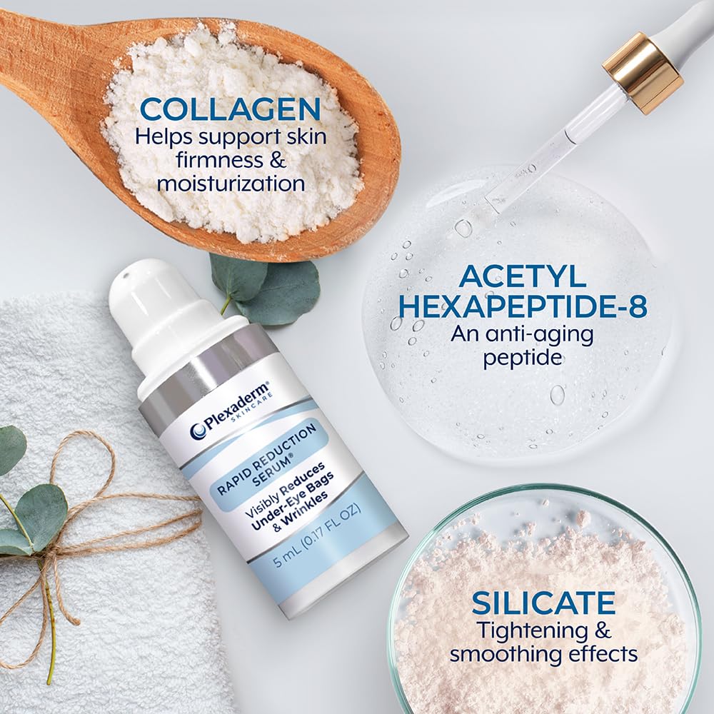 Plexaderm serum texture close-up displaying lightweight spreadability and smooth finish