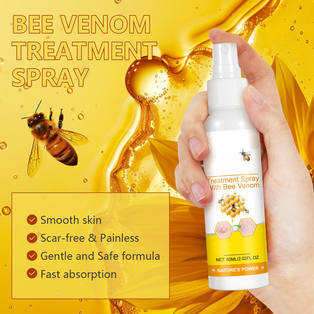 Plresen bee venom spray texture on skin showing quick absorption and hydration