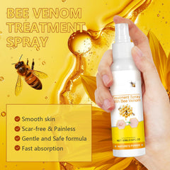 Plresen bee venom spray texture on skin showing quick absorption and hydration