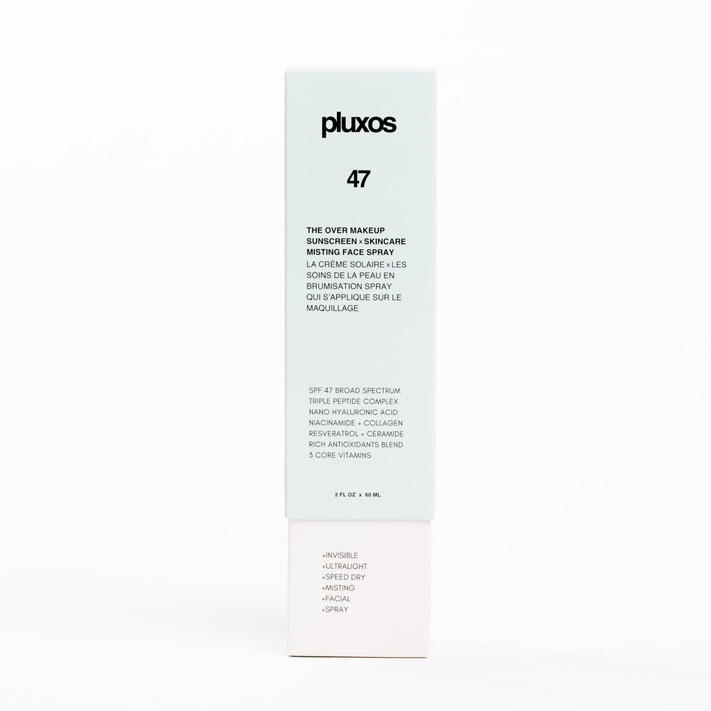 PLUXOS 47 retail packaging box showing product protection and branding benefit
