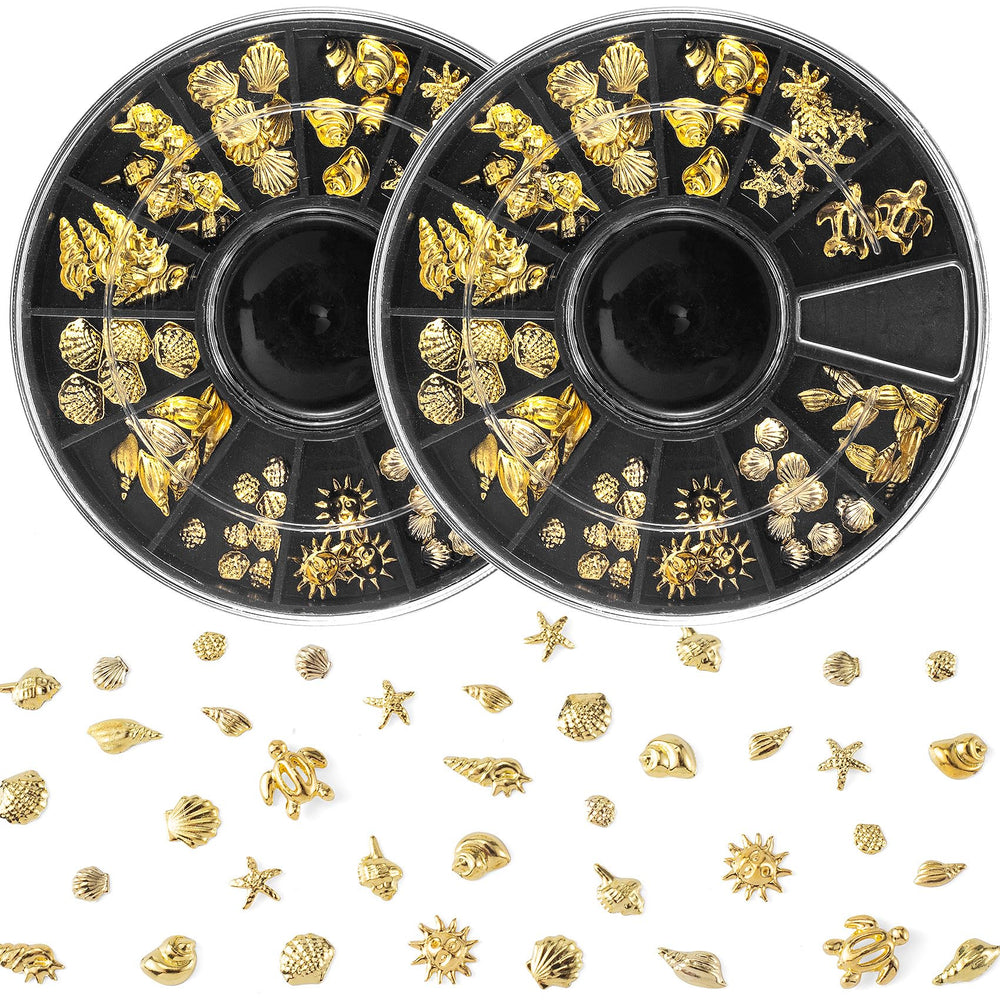 Pndeyo front view of two ocean charm discs showing full set and packaging benefit easy storage