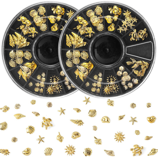 Pndeyo front view of two ocean charm discs showing full set and packaging benefit easy storage