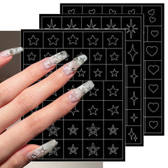 PODUOJIEYI close-up of hollow heart stencil edge highlighting precise cut and clean results