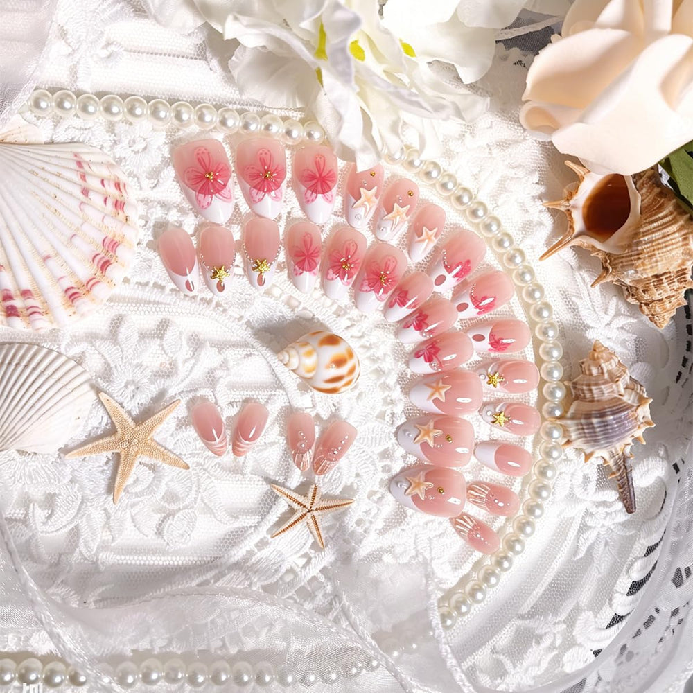 PODUOJIEYI pearl and starfish embellishment showcasing summer-themed accents