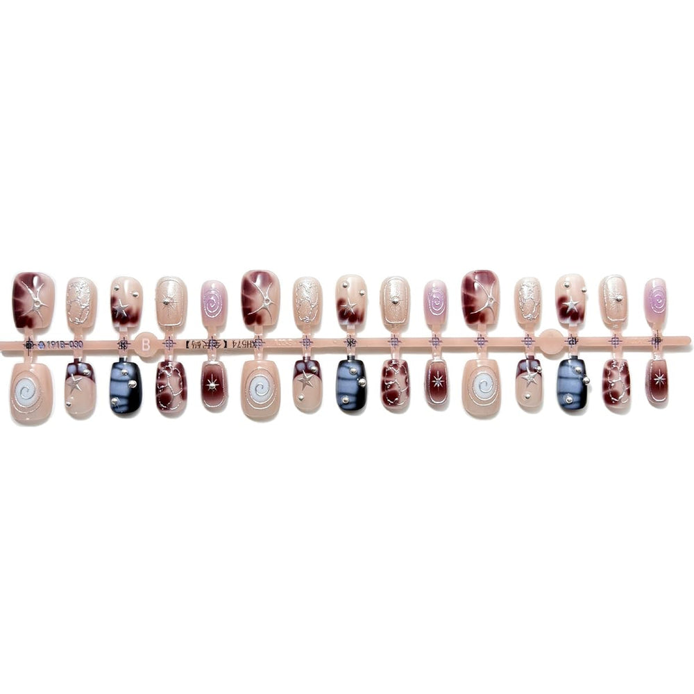 PODUOJIEYI press-on nails on hand showing wearable everyday look