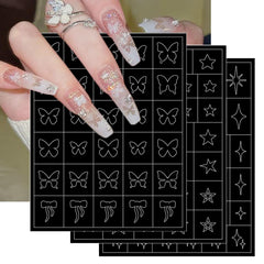 PODUOJIEYI detail of stencil adhesive backing and paper texture for easy peel-and-stick use