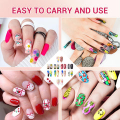 Poiykmt lifestyle manicure in progress conveying salon-quality results at home
