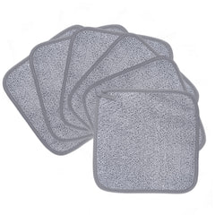 POLYTE folded six-pack gray cloths showing compact storage and convenience