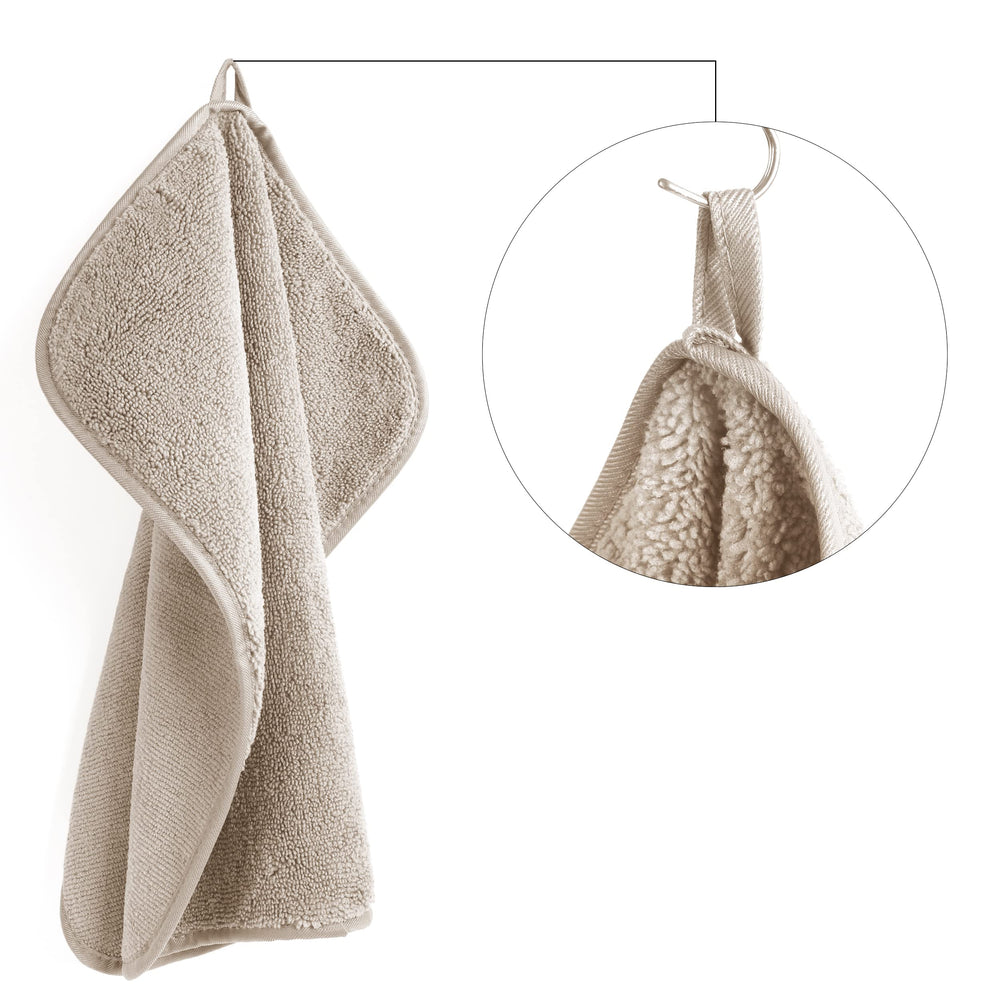 POLYTE towel hanging to dry illustrating quick-dry and odor resistance