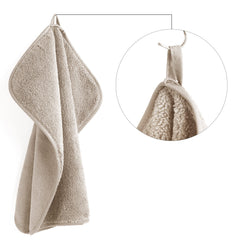 POLYTE towel hanging to dry illustrating quick-dry and odor resistance