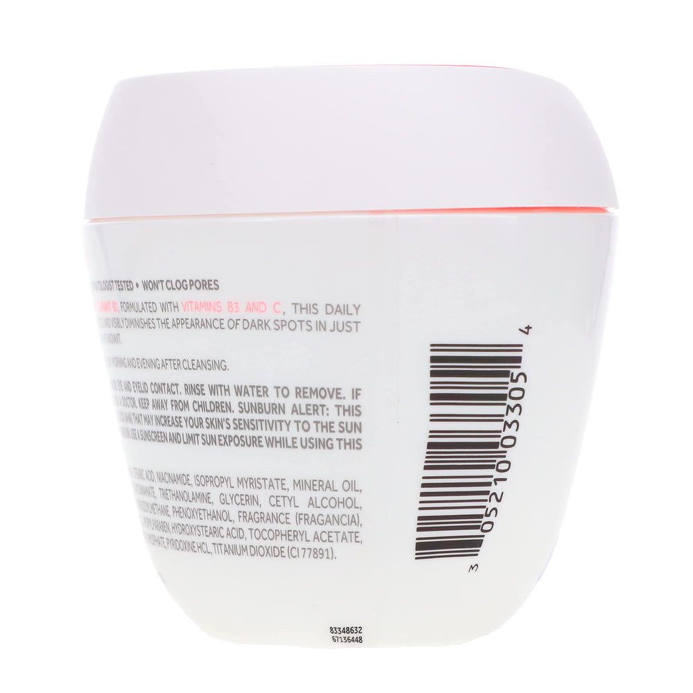 POND'S label details close-up highlighting active ingredients and directions