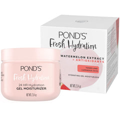 POND’S gel front jar showing label and compact 3.4 oz size for easy storage