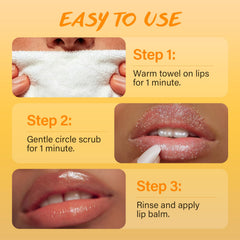POP MODERN.C before and after lips comparison showing smoother, softer result