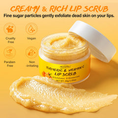 POP MODERN.C flatlay of turmeric, vitamin C, jojoba and shea butter ingredients