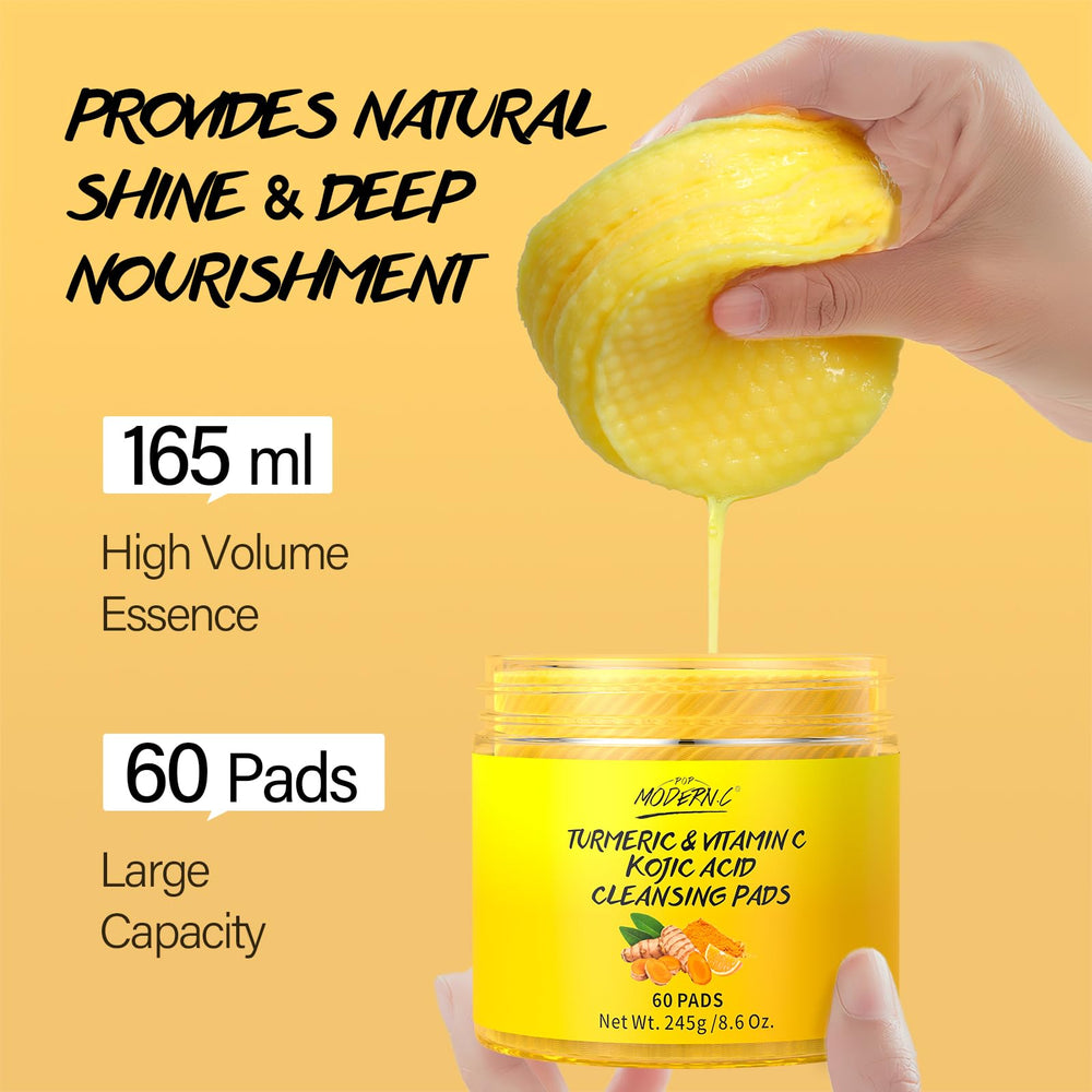Open jar of POP MODERN.C displaying stacked cleansing pads for longer use