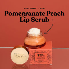 Poppy & Pout grouped product shot with tube and box conveying clean, cruelty-free appeal