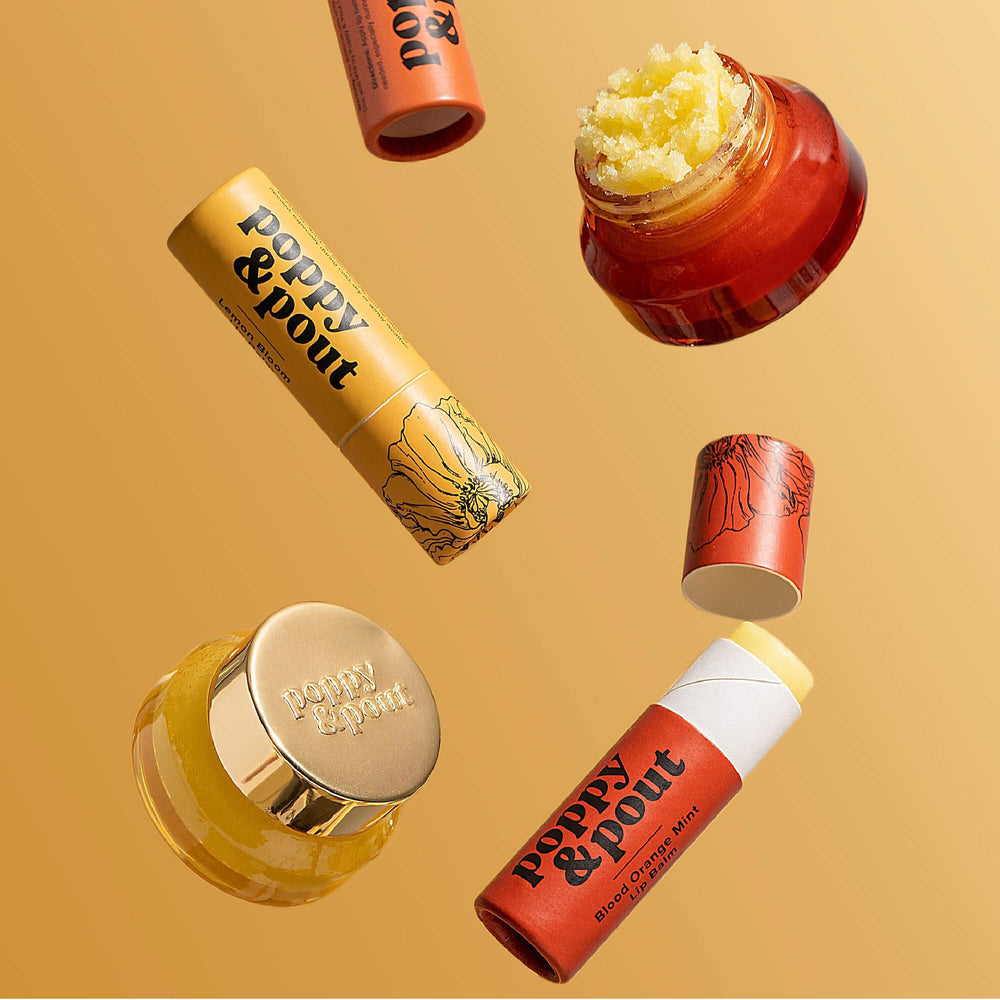 Poppy & Pout label and claims showing clean ingredients and cruelty-free benefit