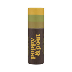 Poppy & Pout open tube close-up of balm texture for smooth moisturizing