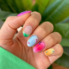 Posyofet close-up of nail surface showing smooth ABS texture and polished finish for durability