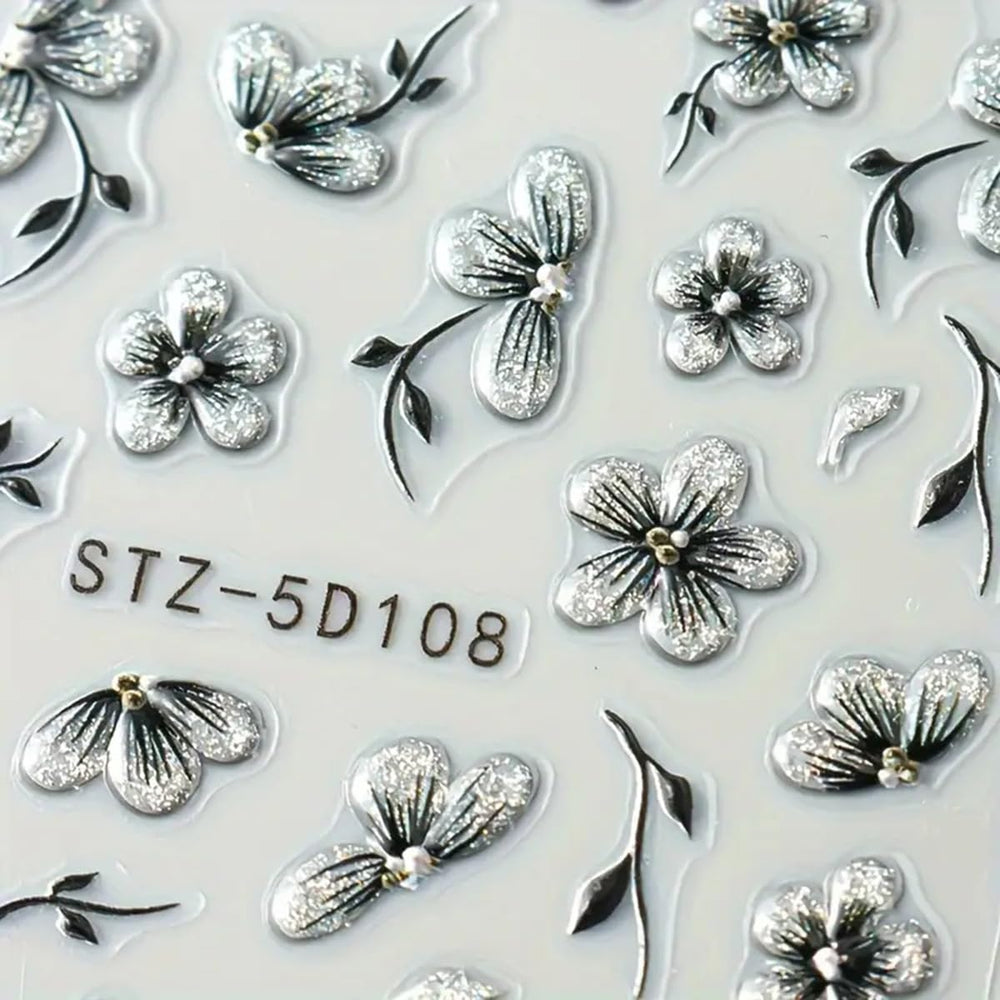 POWPOP tweezers placing decal on nail showing easy precise application for neat results