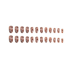 POWPOP scale comparison on a hand model showing short almond length benefit