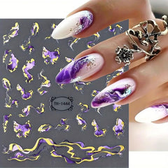 POWPOP full sheet layout with six decal sheets offering varied marble and stripe options