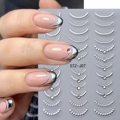 POWPOP spread of different French-tip designs aiding creative combos