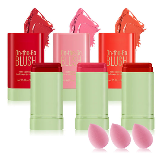 PPPanYiDi front view three blush sticks showing colors and packaging benefit versatile color