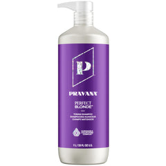 Pravana front bottle view showing label and 33 fl oz size, promoting long-lasting use