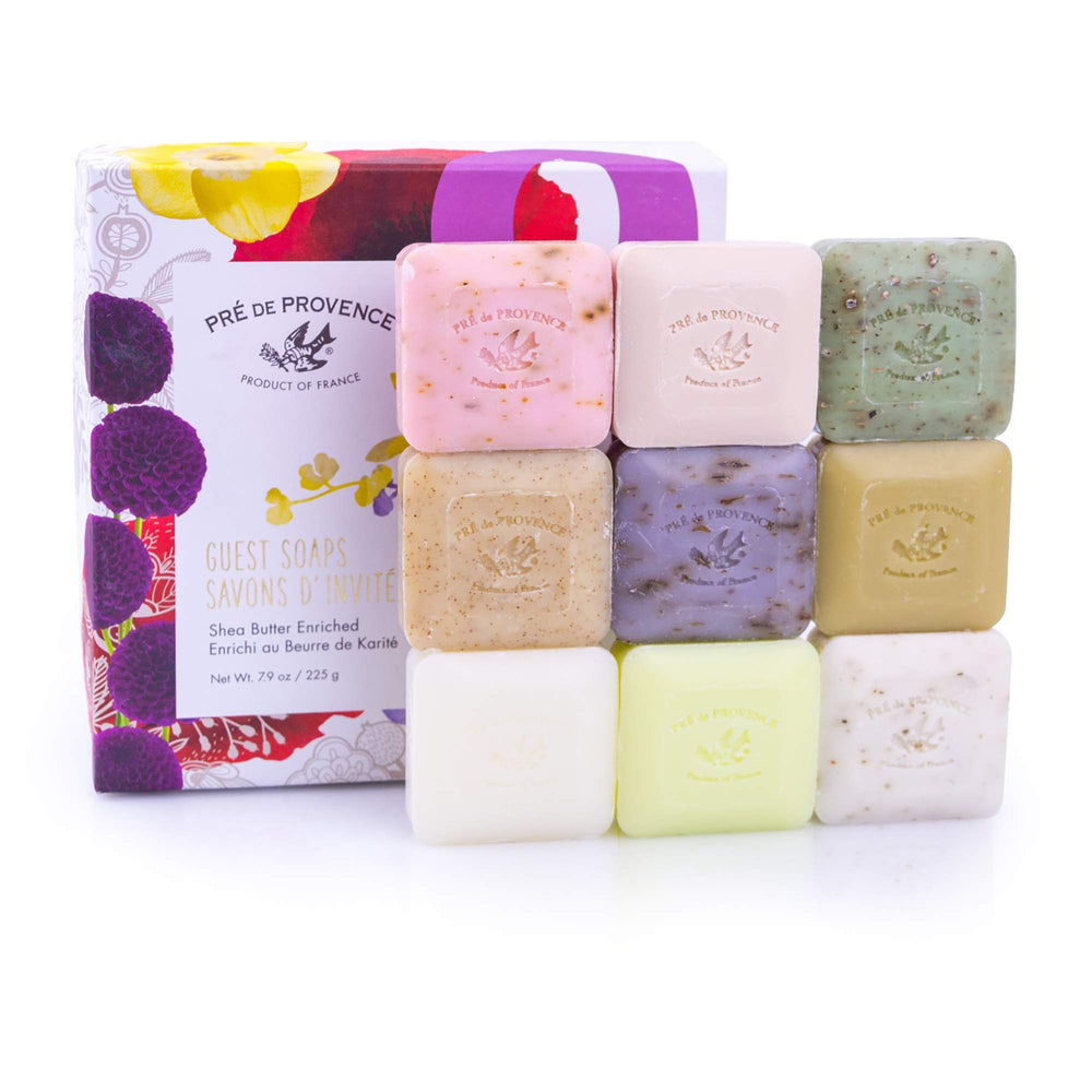 Pre de Provence front packaging showing gift box and elegant presentation benefit: ideal gifting