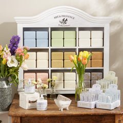 Pre de Provence with lavender fields backdrop linking fragrance inspiration and authentic provenance benefit