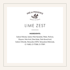 Pre de Provence lime zest lather on hands during wash showing effective cleansing and moisturizing feel